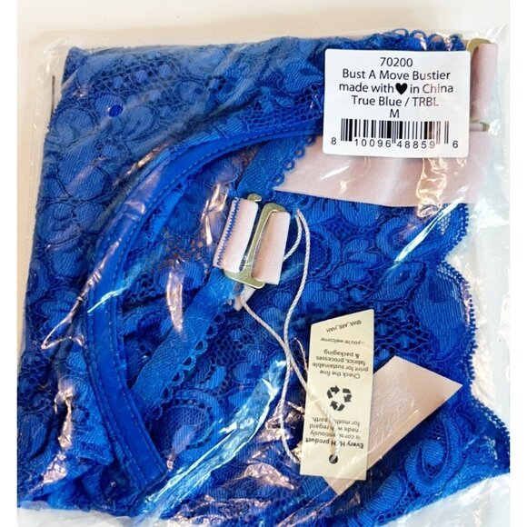 We Are HAH x Free People Women's Bust a Move Bustier True Blue Size M NWT - Picture 6 of 7